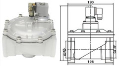 DMF-T直通式電磁脈沖閥 DMF-T直通式電磁脈沖閥